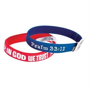 N-1026BX-SILICONE BRACELET IN GOD WE TRUST