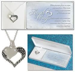 73-2596P 2 Hearts (one wing-heart) Angel Wings