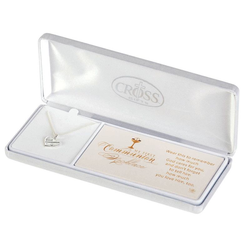 73-7994P-My 1ST Communion Heart/CZ/Crystal 16&quot;CH