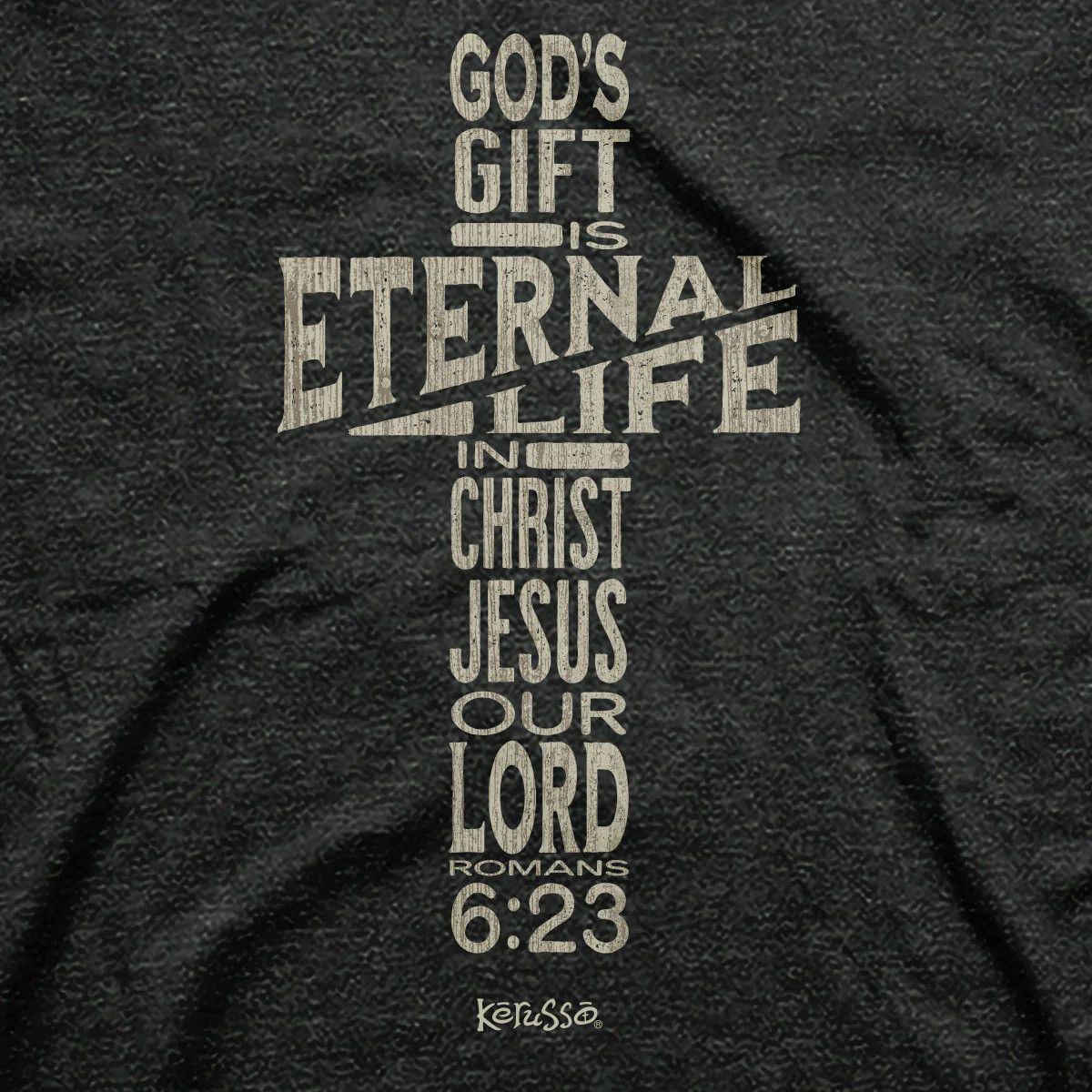 APT4375SM - Adult T - Eternal Life Cross
