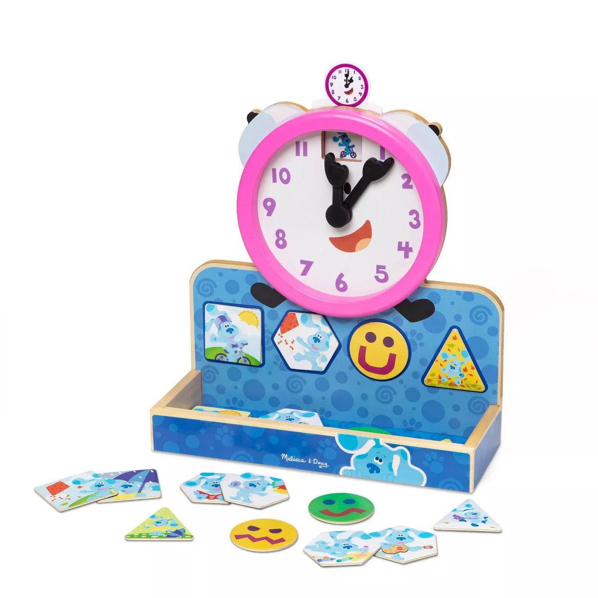 Blue&#39;s Clues Wooden Tickety Magnetic Clock