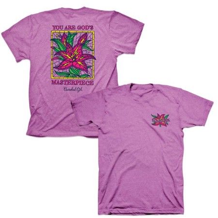 CGA4388SM - Cherished Girl Adult T - Wonderfully Made Lilies