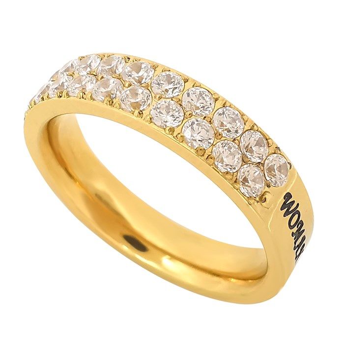 GOLD COVENANT RING WOMAN OF GOD   Size 6