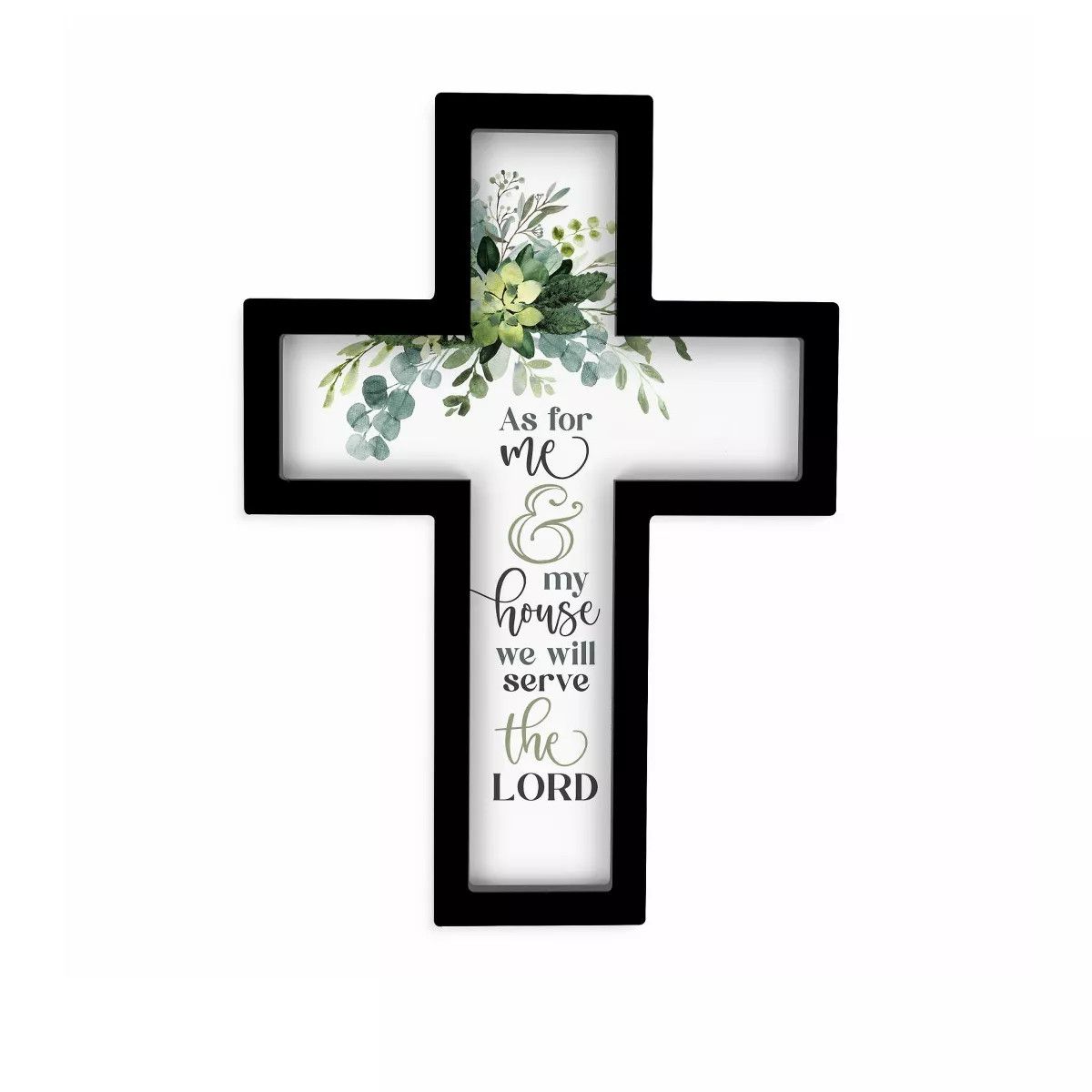 CRO0260-As For Me And My House Cross 12.75X18