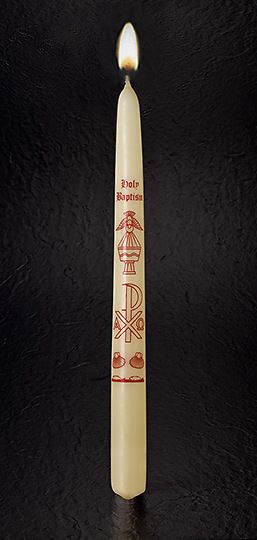 Candle-Baptismal Holy Baptism-9 x 3/4