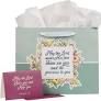 GBA329-Gift Bag-May His Face Shine Upon You Teal Large Landscape