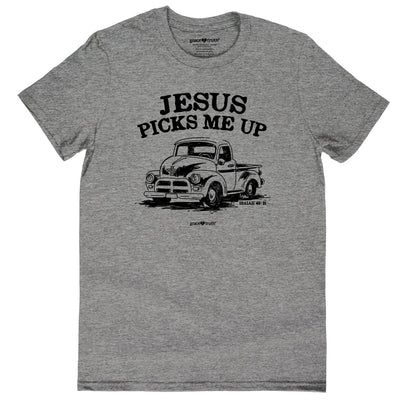 GTA4397MD-Grace &amp; Truth Women&#39;s T-Shirt-Jesus Picks Me Up