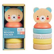 Happy Bear Wooden Stacker