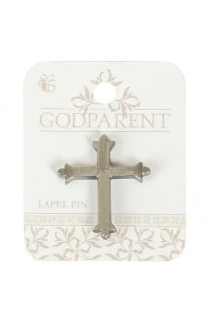 JA-3695-Cross Lapel Pin - 1&quot;