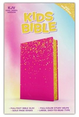 KJV Kids Bible-Pink LeatherTouch