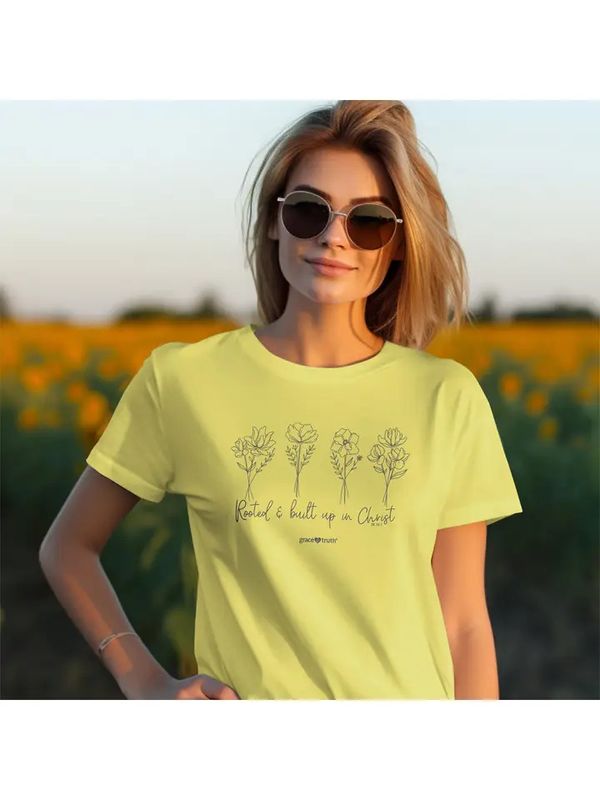 GTA4708MD grace &amp; truth Rooted &amp; Built Up Women&#39;s T-shirt