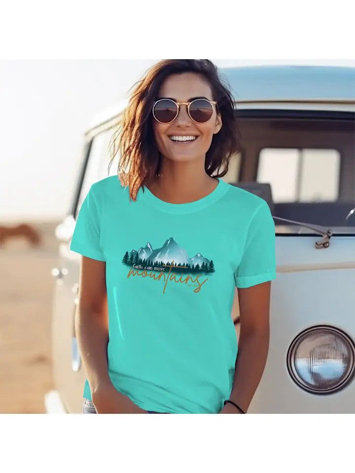 APT4687MD - T-Shirt Airbrushed Mountains