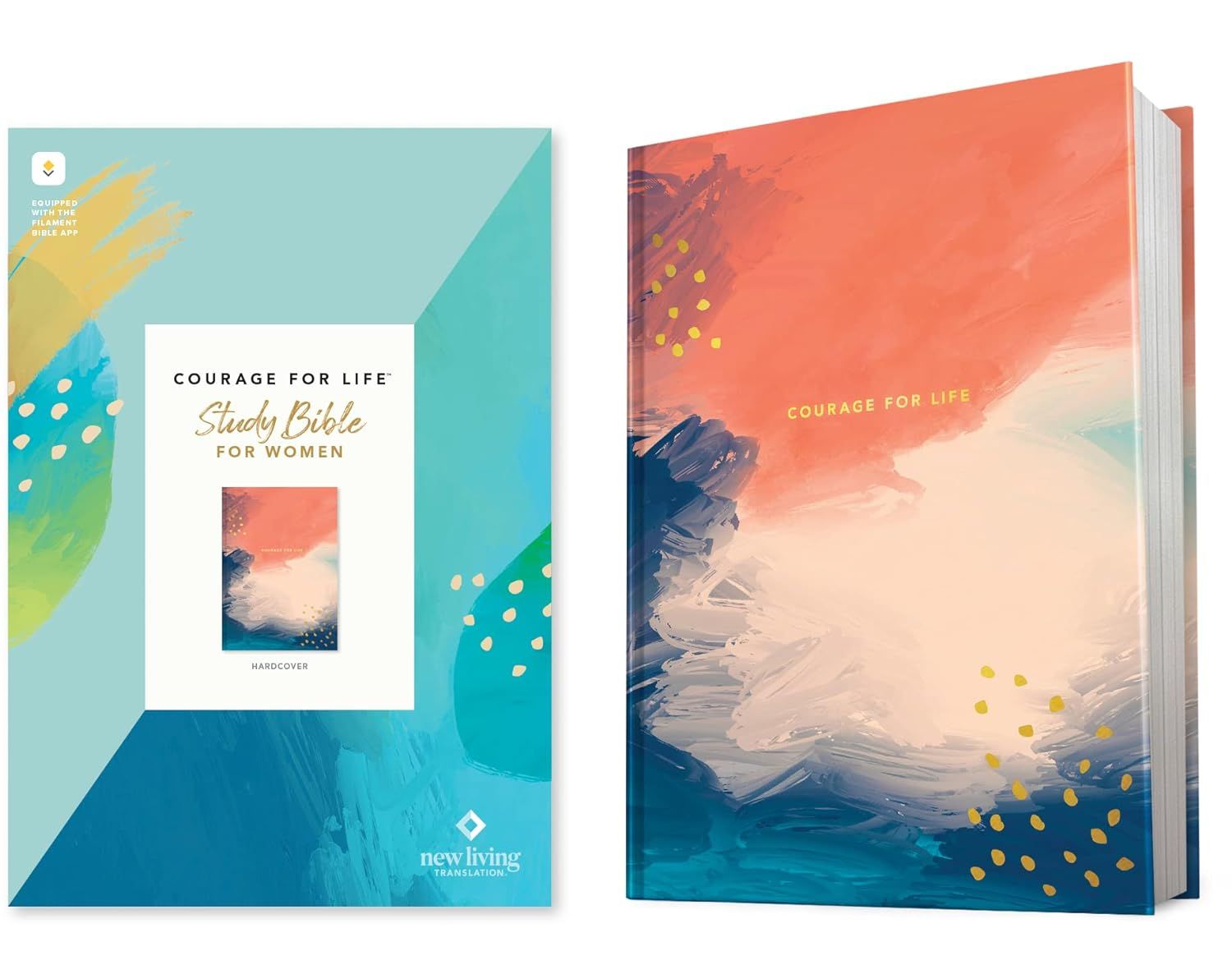 NLT Courage For Life Study Bible For Women Filament-Enabled-Hardcover
