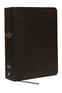 NKJV, The MacArthur Study Bible, Large Print, Bonded Leather, Black, Thumb Indexed