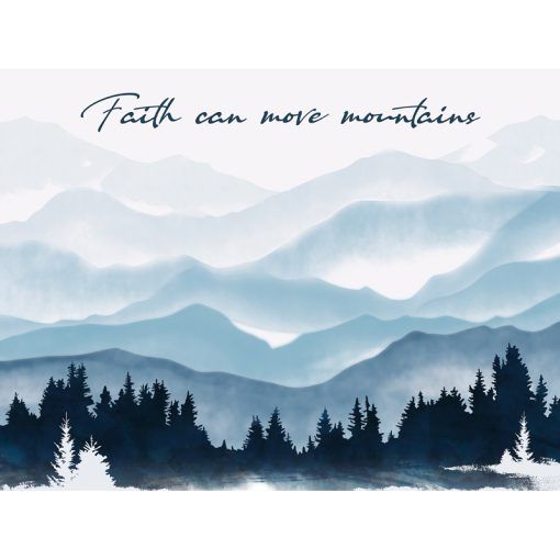 &quot;Faith Mountains&quot; Wall Décor