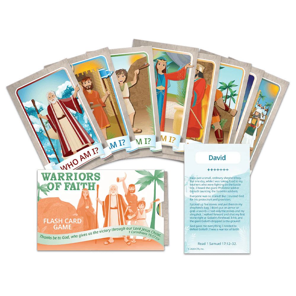 Bible Story Flash Cards - Warriors of Faith