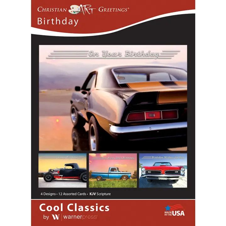 Greeting Card Box - Birthday - Cool Classics