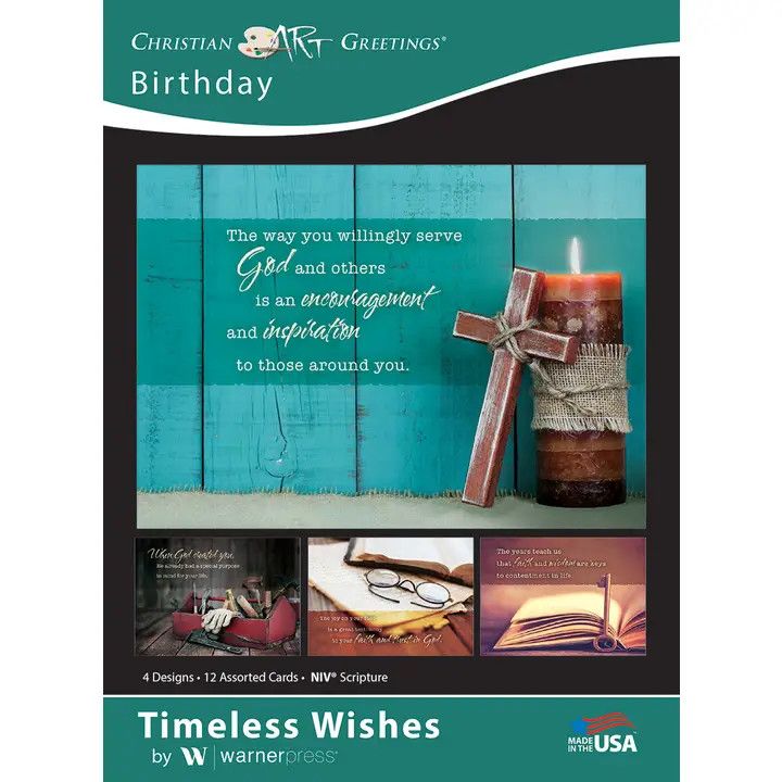 Card-Boxed-Timeless Wishes Assorted Birthday (NIV) (Box Of 12)