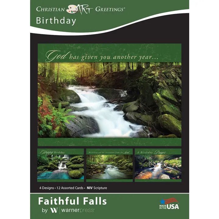 Card-Boxed-Faithful Falls Assorted (Pack Of 12)