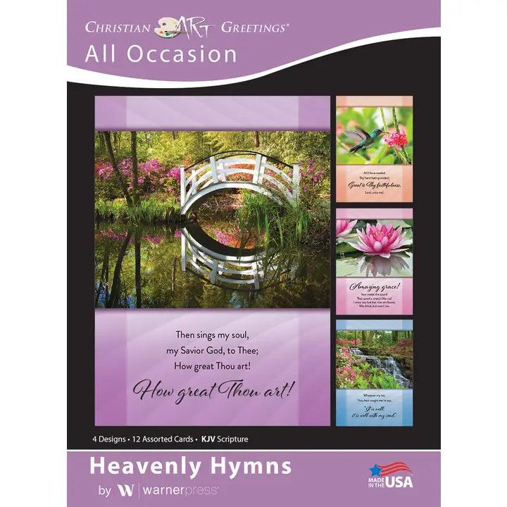 G3112 All Occasion Boxed-Heavenly Hymns Assorted (KJV) (Box Of 12)