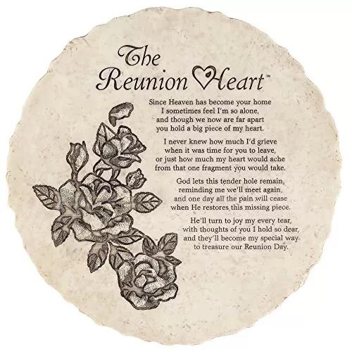SSR-509-STEPPING STONE THE REUNION HEART RESIN