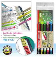 Highlighter-Bible Study Starter Set-Rainbow Tabs