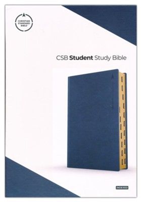 CSB Student Study Bible-Navy LeatherTouch Indexed