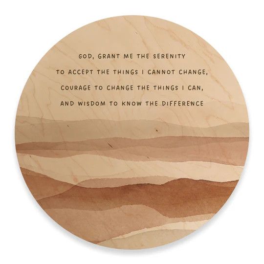 Serenity Prayer Ornate Décor   17&quot;W x 17&quot;H x 0.5&quot;D