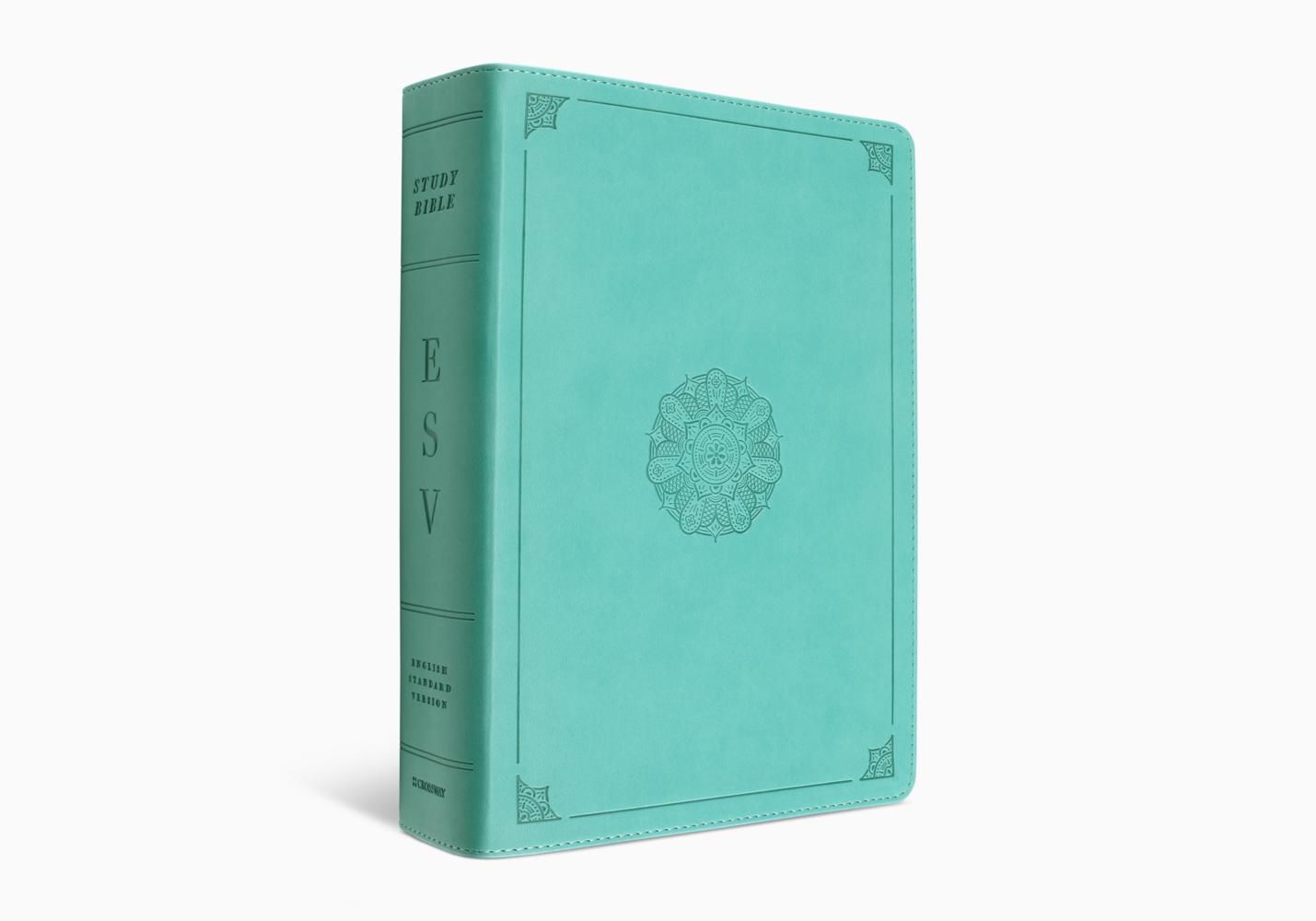 ESV Study Bible-Turquoise Emblem Design TruTone