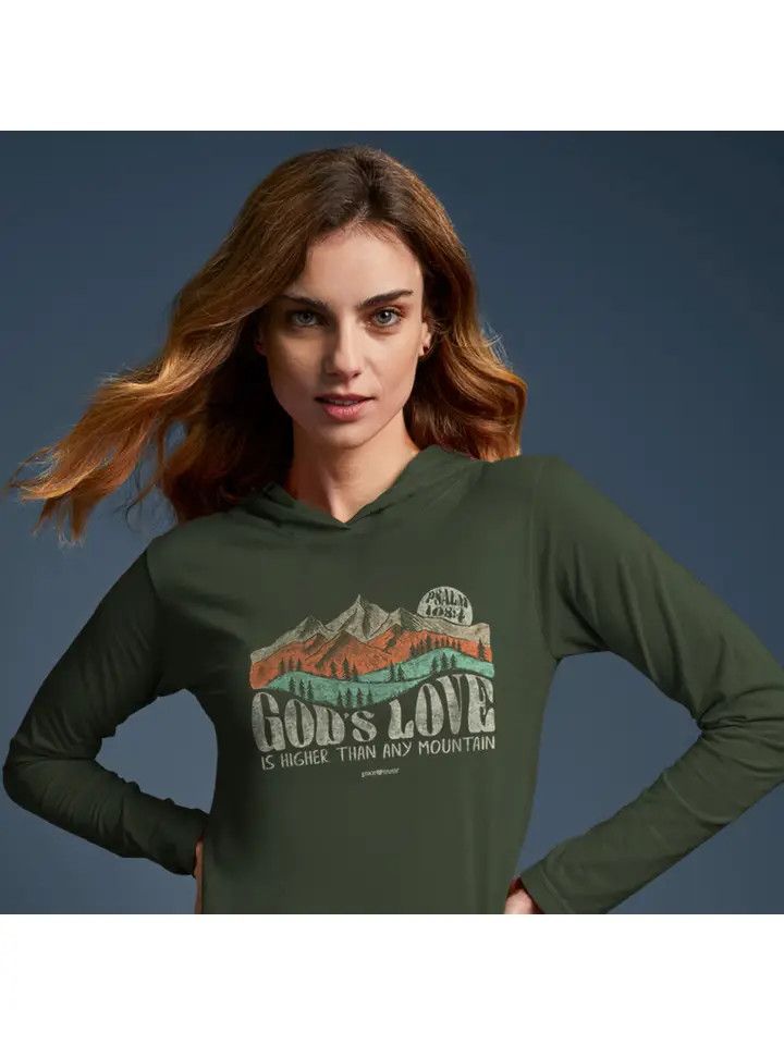 Grace &amp; Truth Womens Hooded T-Shirt God’S Love - Small
