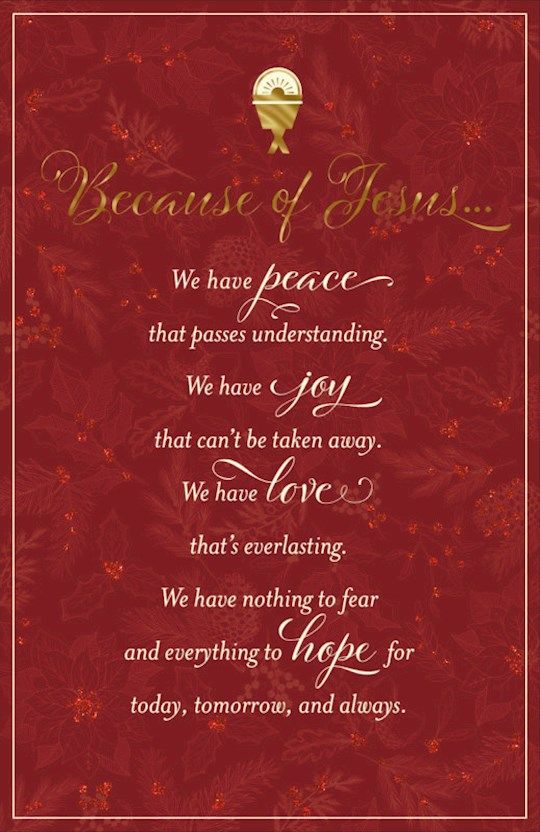 Card-Boxed-Christmas-Because Of Jesus (Box Of 18)