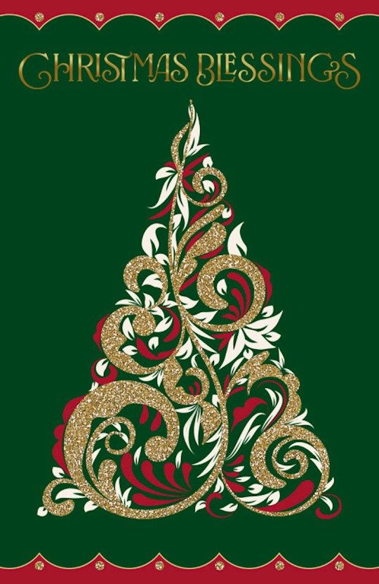 Card-Boxed-Christmas-Christmas Blessings-Tree (Pack Of 18)