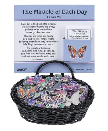 The Miracle of Each Day Butterfly Charms
