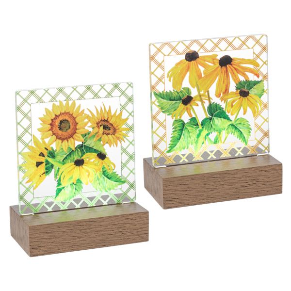 LED Light Up Summer Sunflower Tabletop Figurines