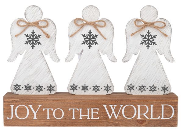 Joy to the World Christmas Angel Sitabout