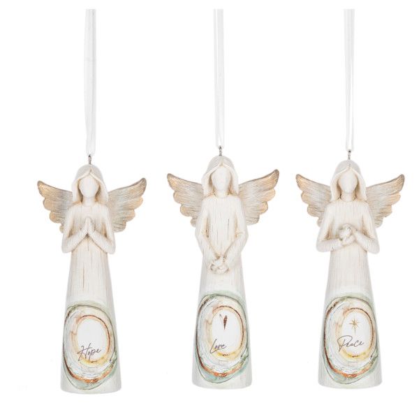 Watercolor Angel Ornament
