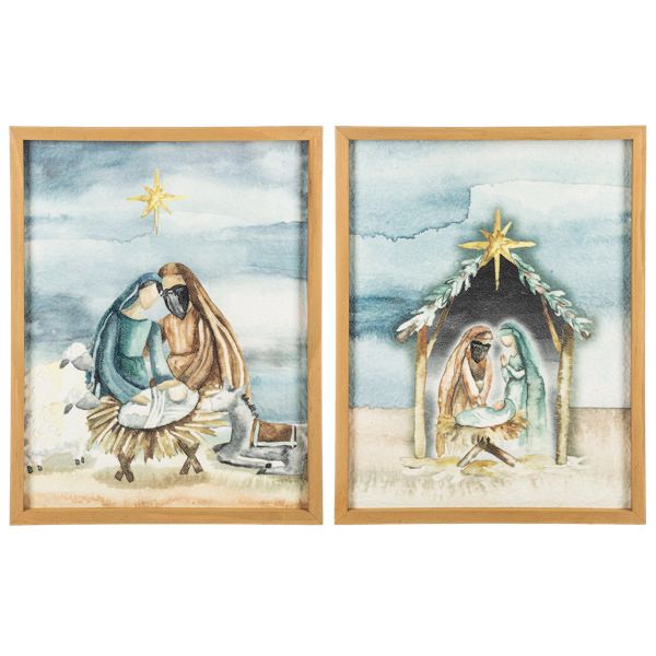 Watercolor Rustic Spiritual Wall Decor.  11&quot; W. x 14&quot; H