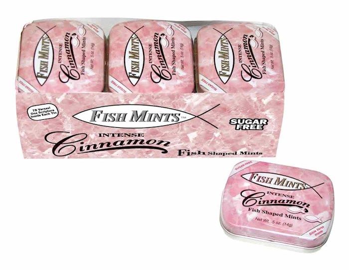 Fish Mints Intense Cinnamon Pocket Tin  Sugar Free