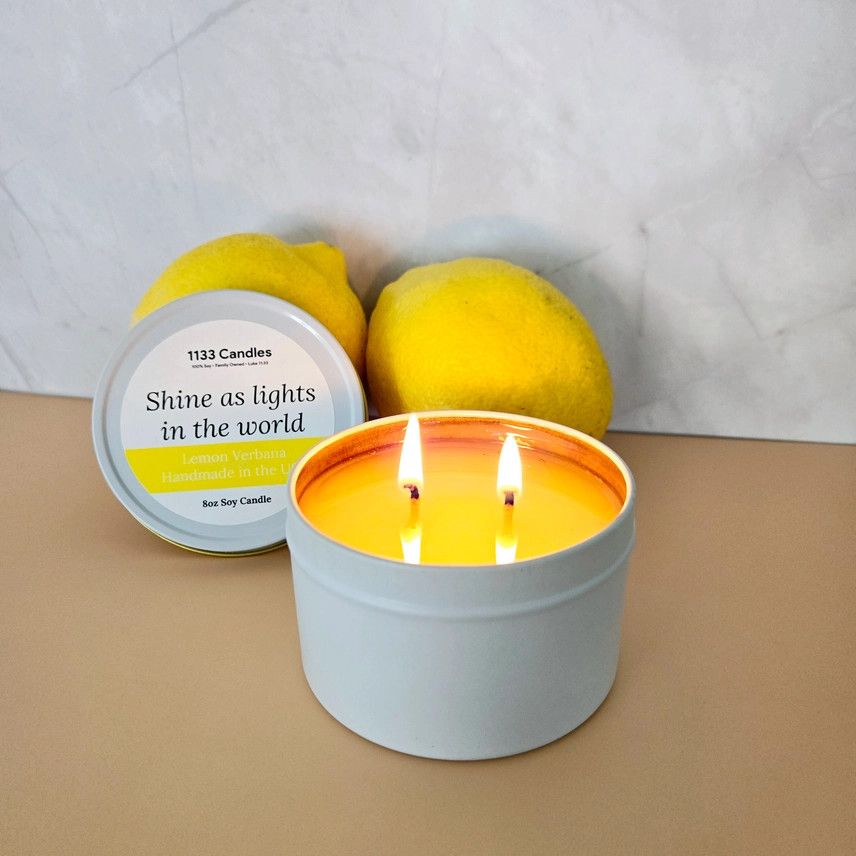 8 oz. Soy Candle Lemon Verbena