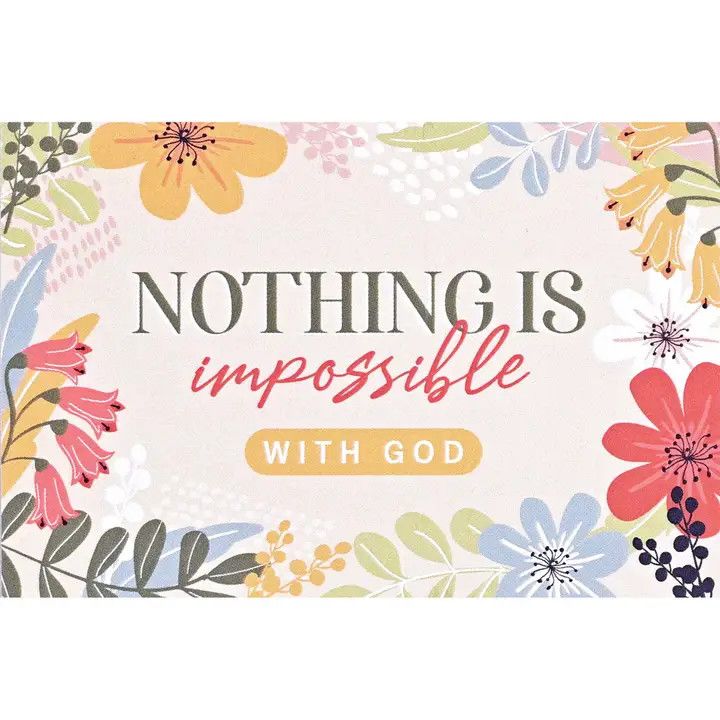 Itty Bitty Card Nothing Is Impossible