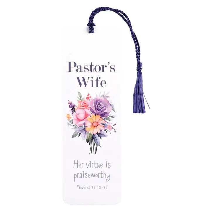Tassel Bookmark Pastors Wife Floral