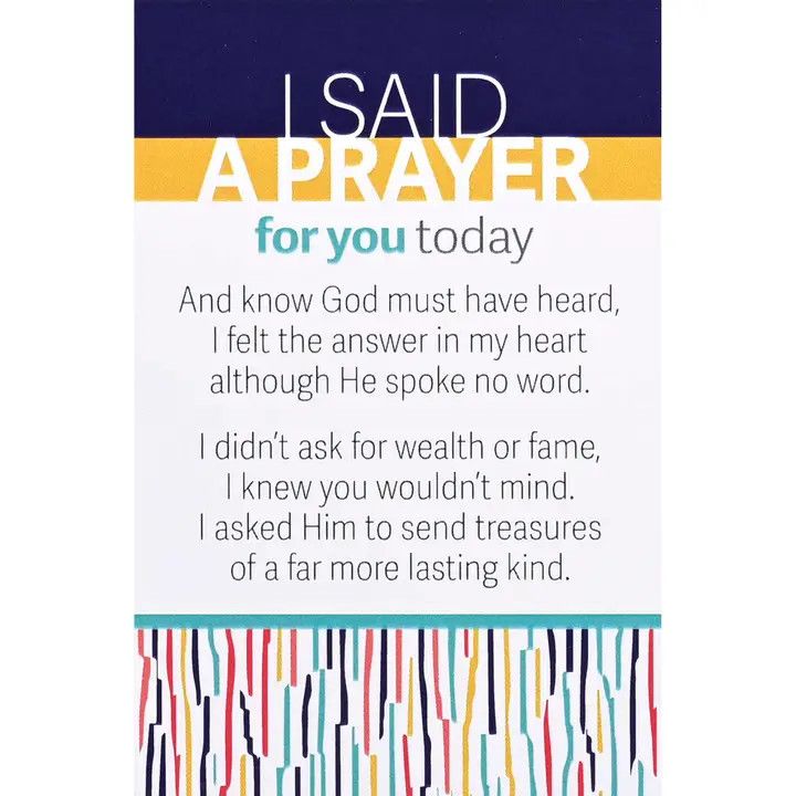 Itty Bitty Card I Said A Prayer For You