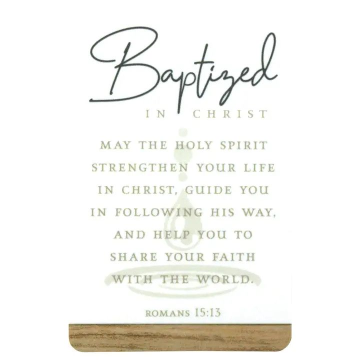 Pocketcard Baptized in Christ