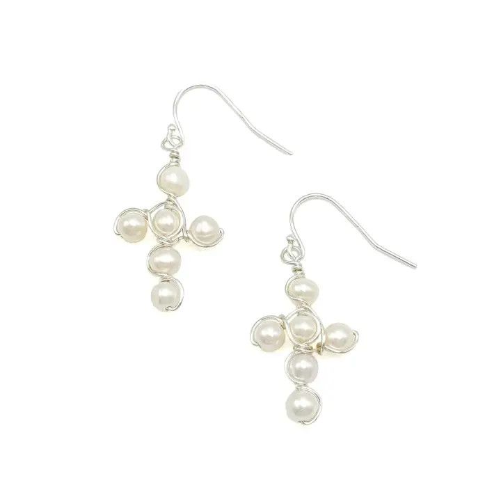 Good News Pearl Sterling Silver Earrings - Alegria
