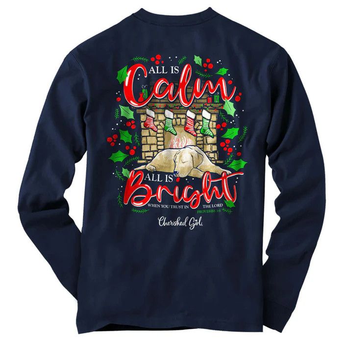 Cherished Girl long sleeve T - Calm and Bright