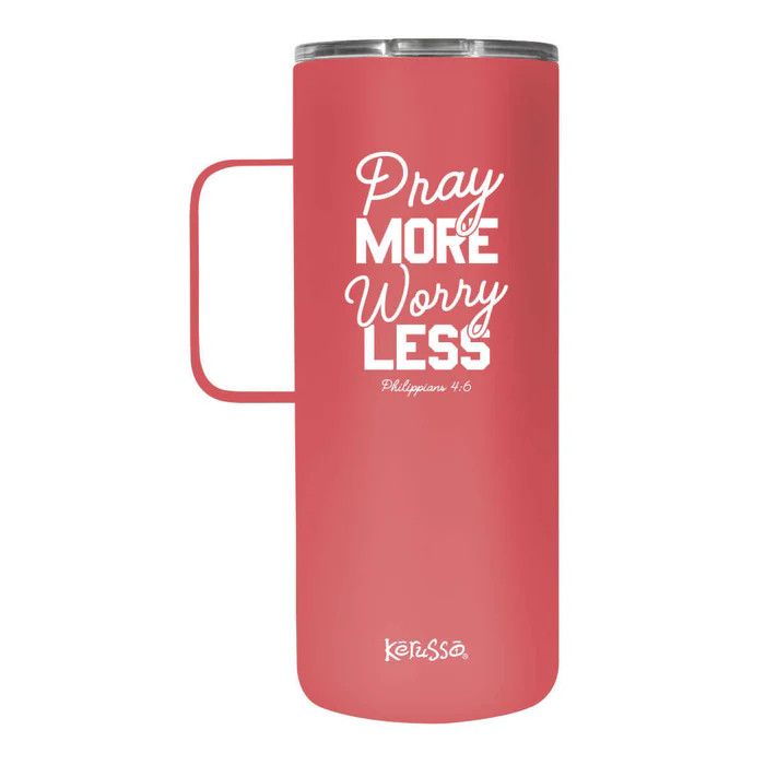 22oz Dual Wall Stainless Steel Mug with Handle - Pray More