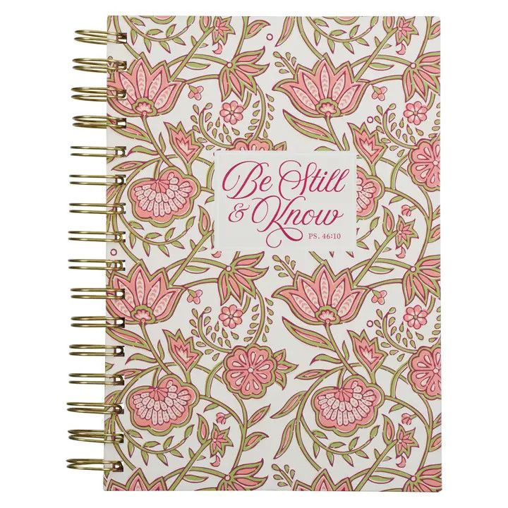 Journal Wirebound Pink Be Still &amp; Know Ps. 46:10