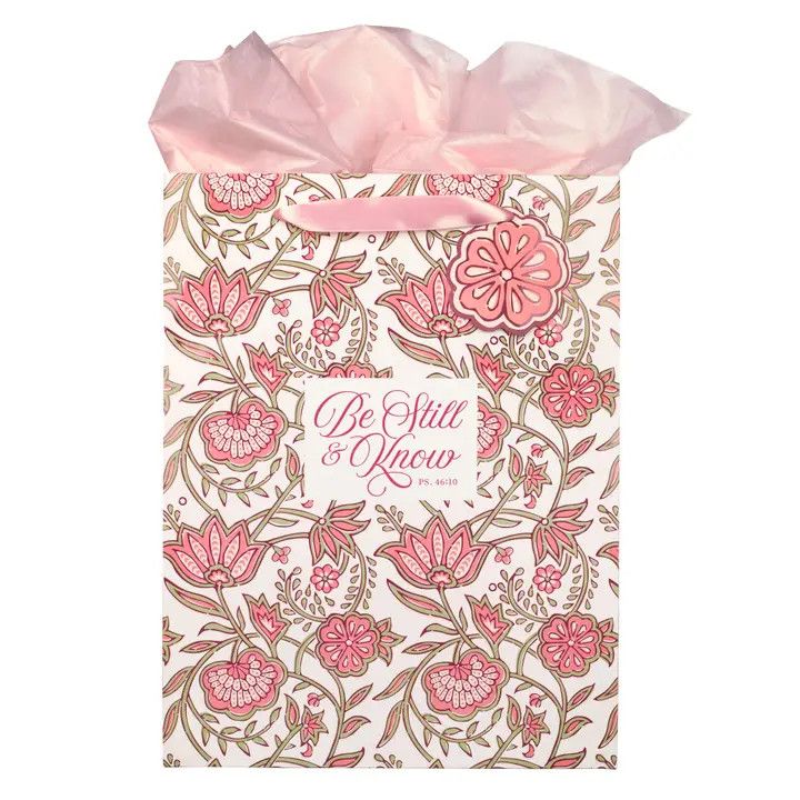 Gift Bag Lg Portrait Be Still Ps. 46:10