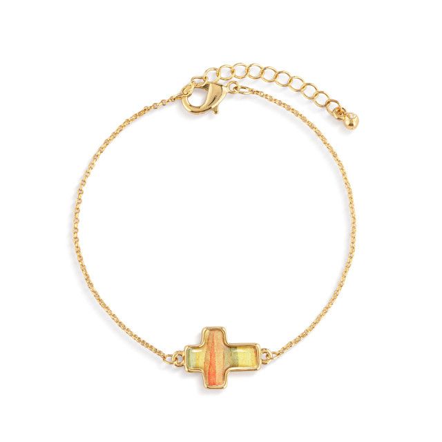 Artful Cross Bracelet - Love