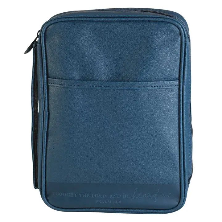 Bible Cover I Sought the Lord Large